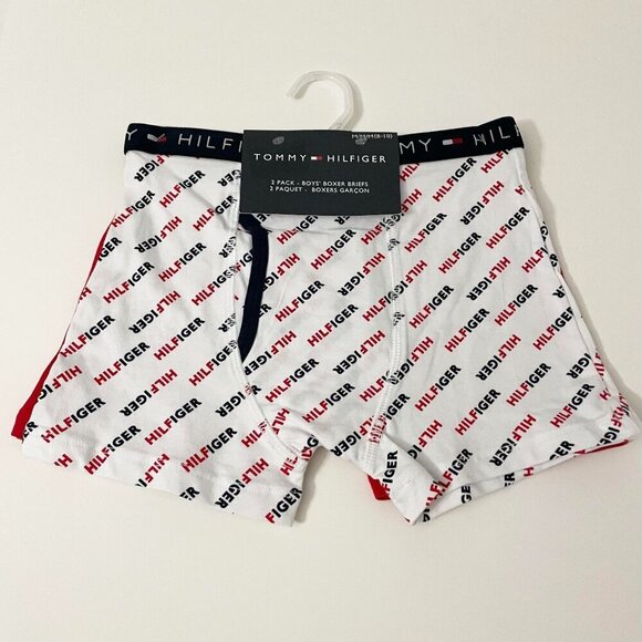 Tommy Hilfiger 2 Pack Boys Boxer Briefs Size Medium 8-10 - Picture 1 of 16